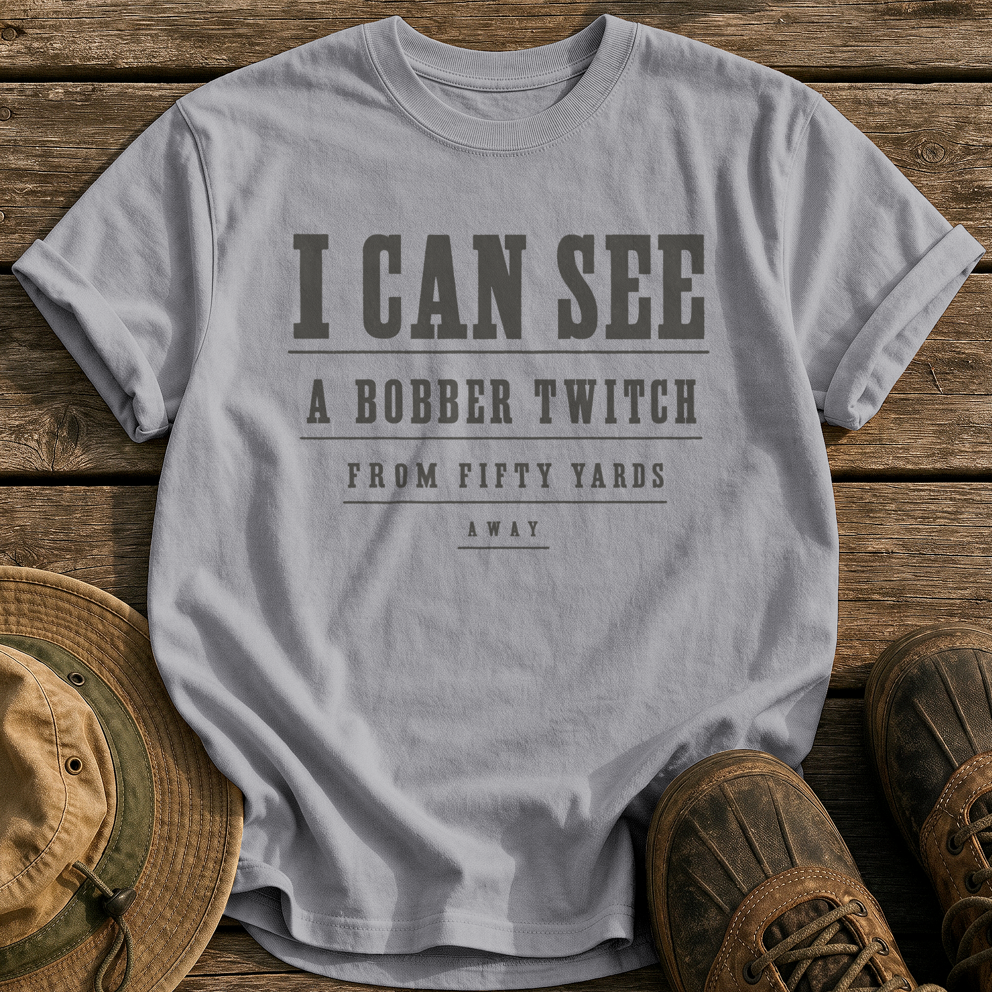 The Angler's Eye Exam tee - Grey - front