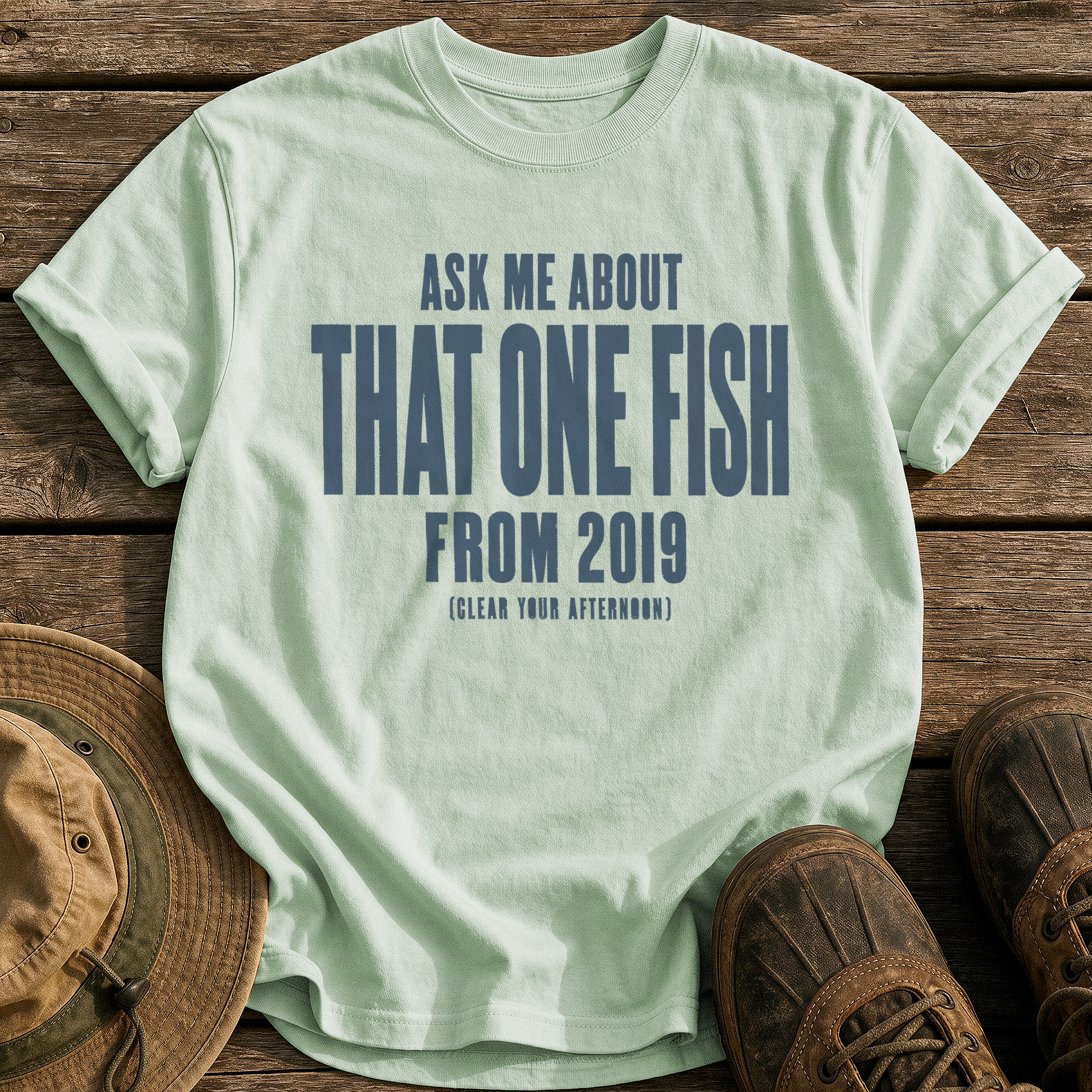 Ask About That One Fish tee - Bay - front