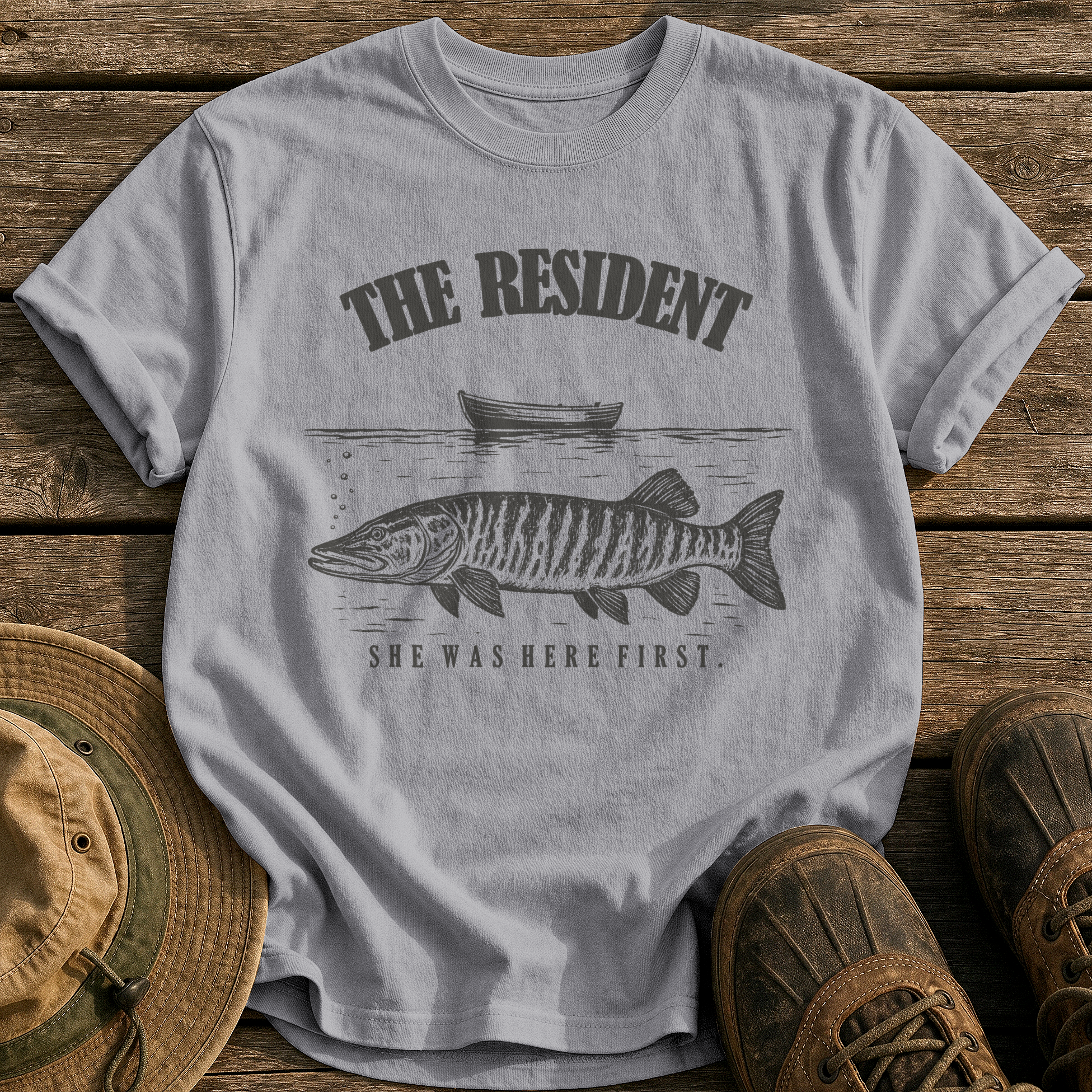 The Resident tee - Grey - front