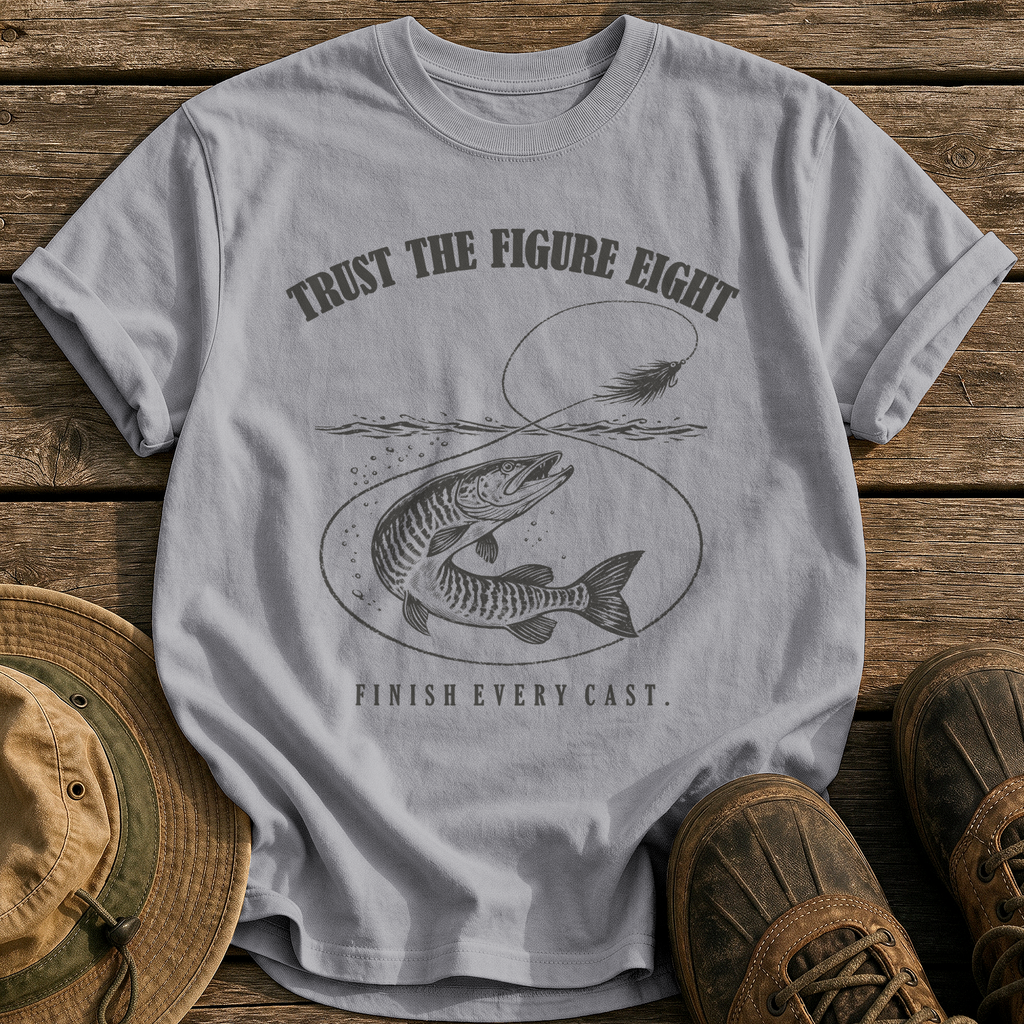 Trust the Figure Eight tee - Grey - front