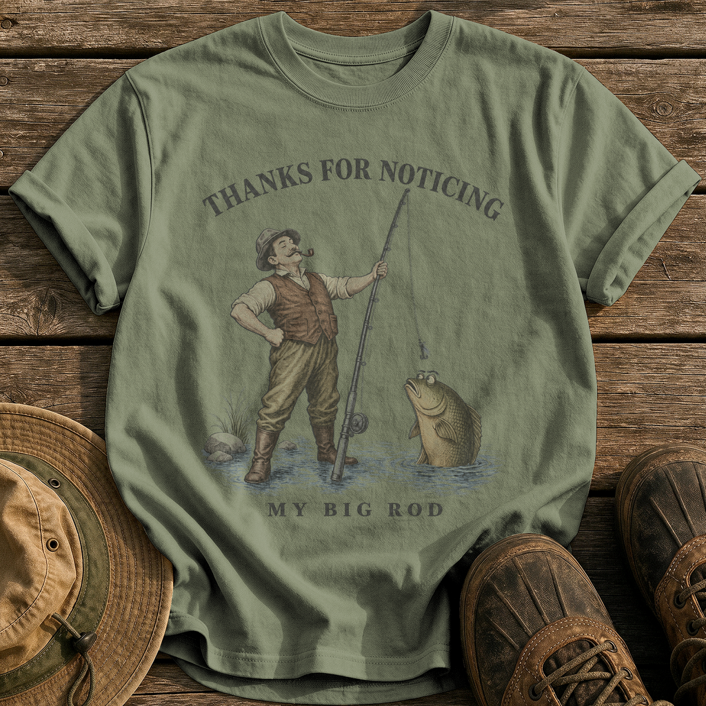 Thanks for Noticing T-Shirt tee - Sage - front