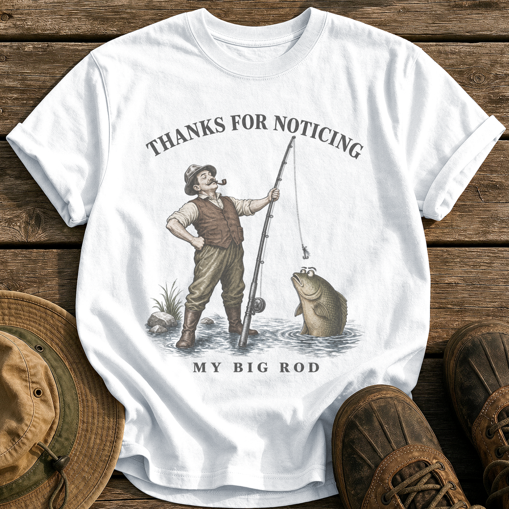 Thanks for Noticing T-Shirt tee - White - front