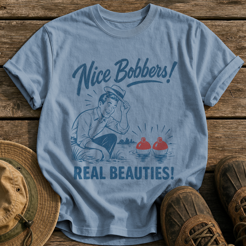 Nice Bobbers tee - Blue Jean - front