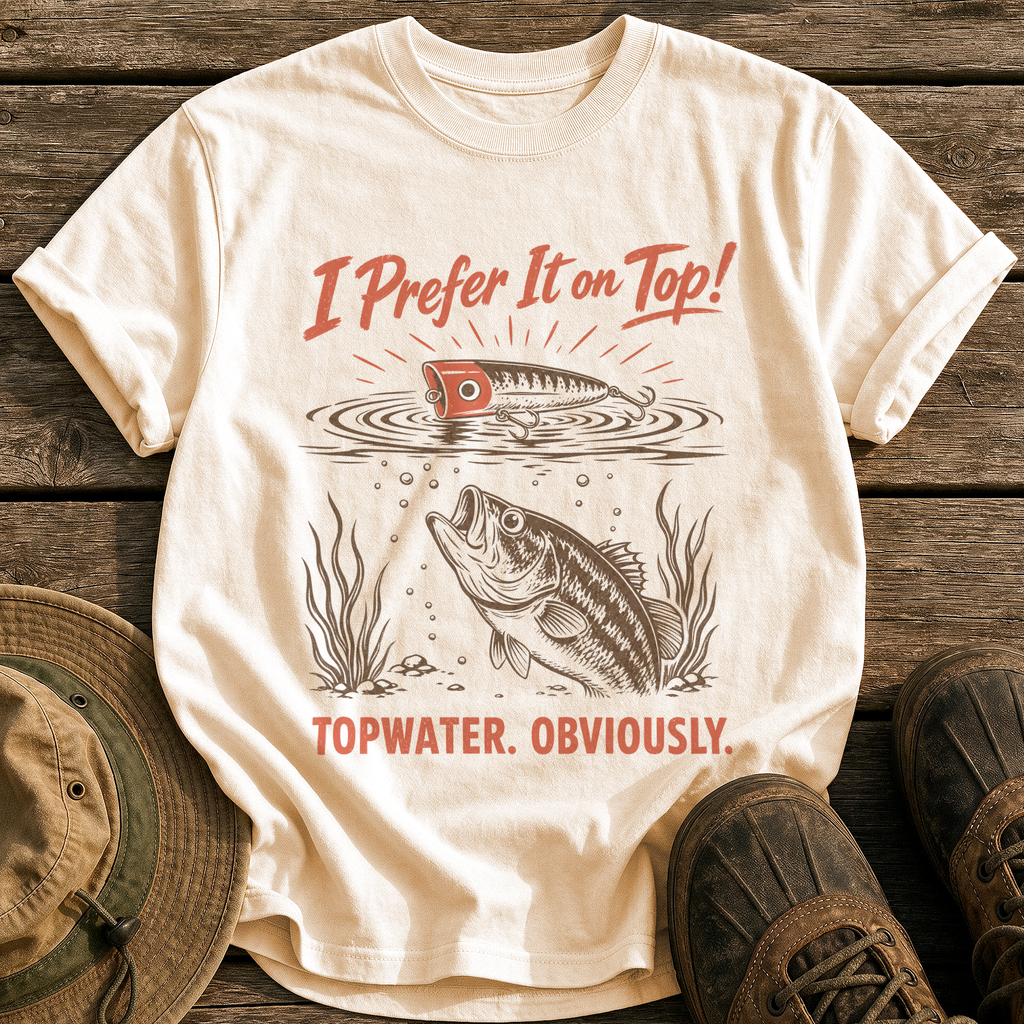 I Prefer It on Top tee - Ivory - front