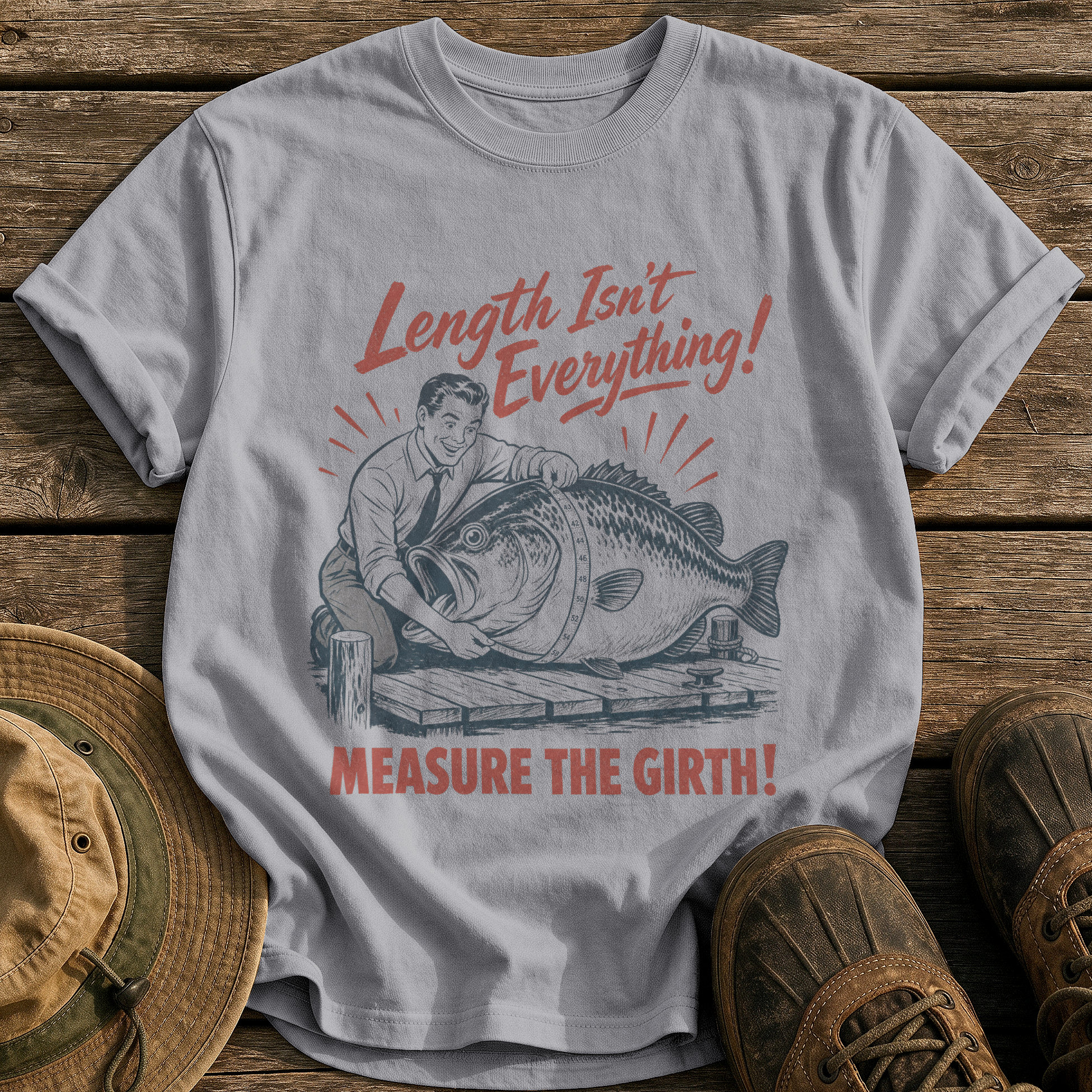Length Isn't Everything tee - Grey - front