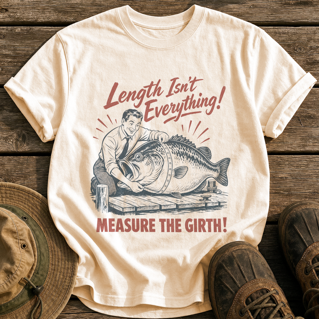 Length Isn't Everything tee - Ivory - front