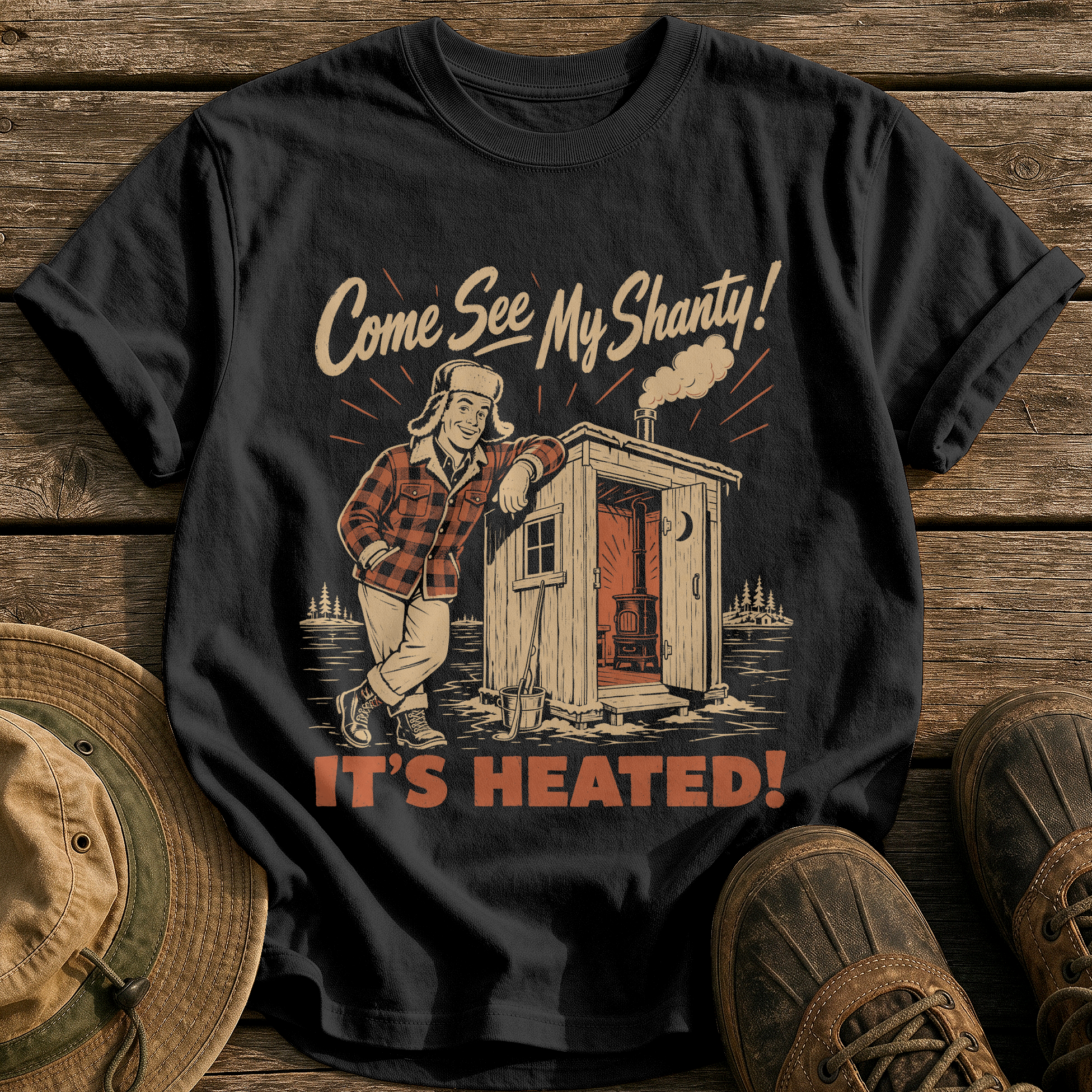 Come See My Shanty tee - Black - front