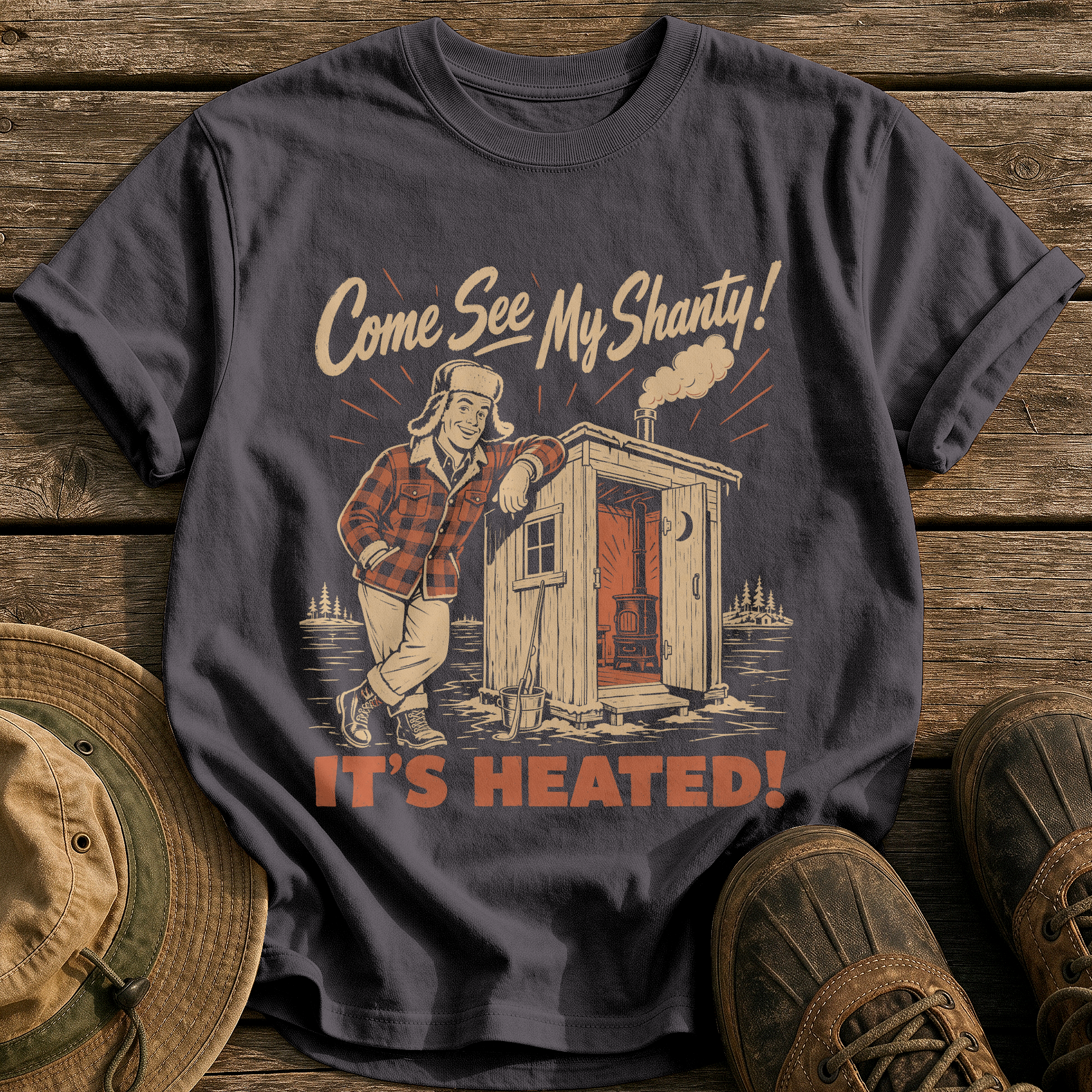 Come See My Shanty tee - Graphite - front