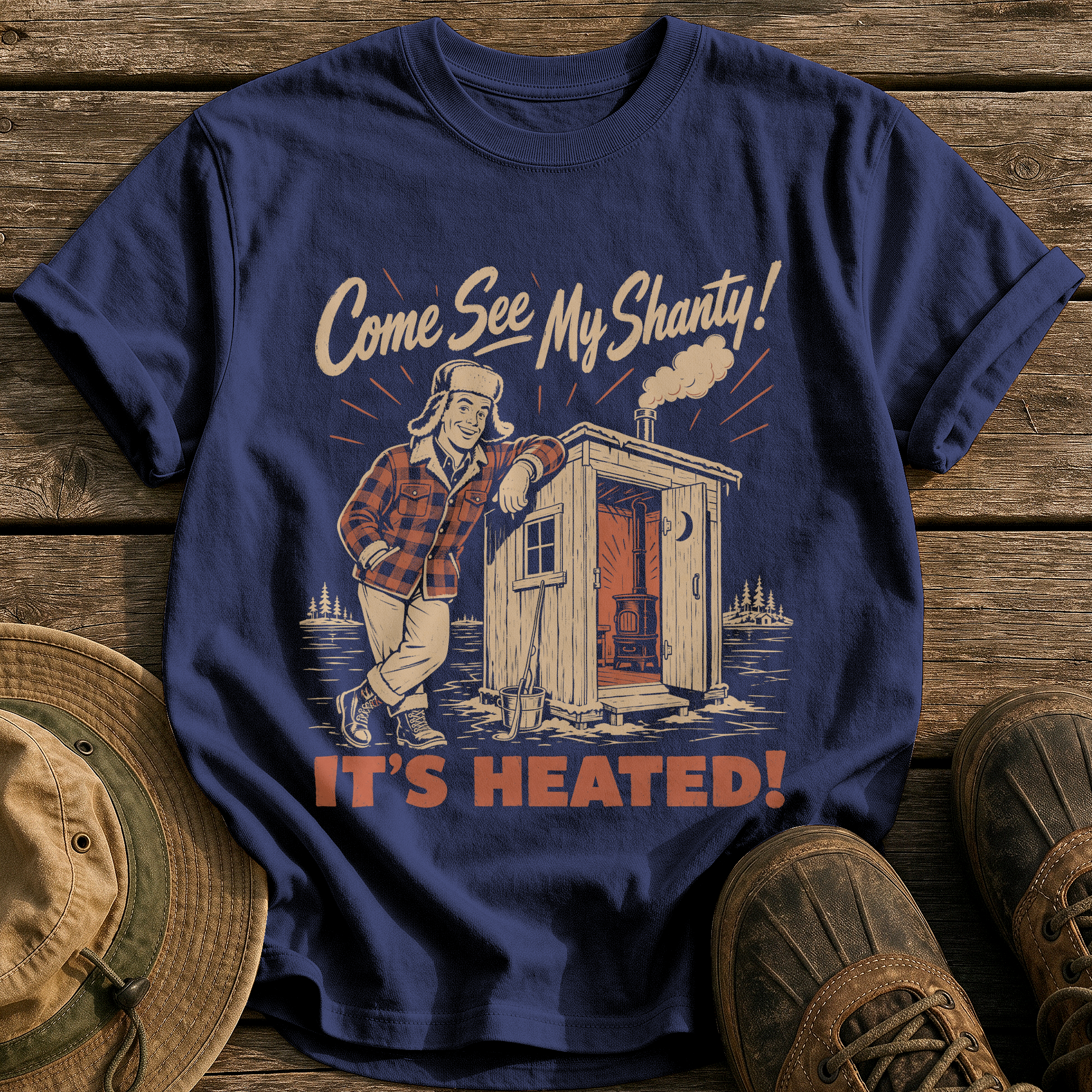Come See My Shanty tee - True Navy - front