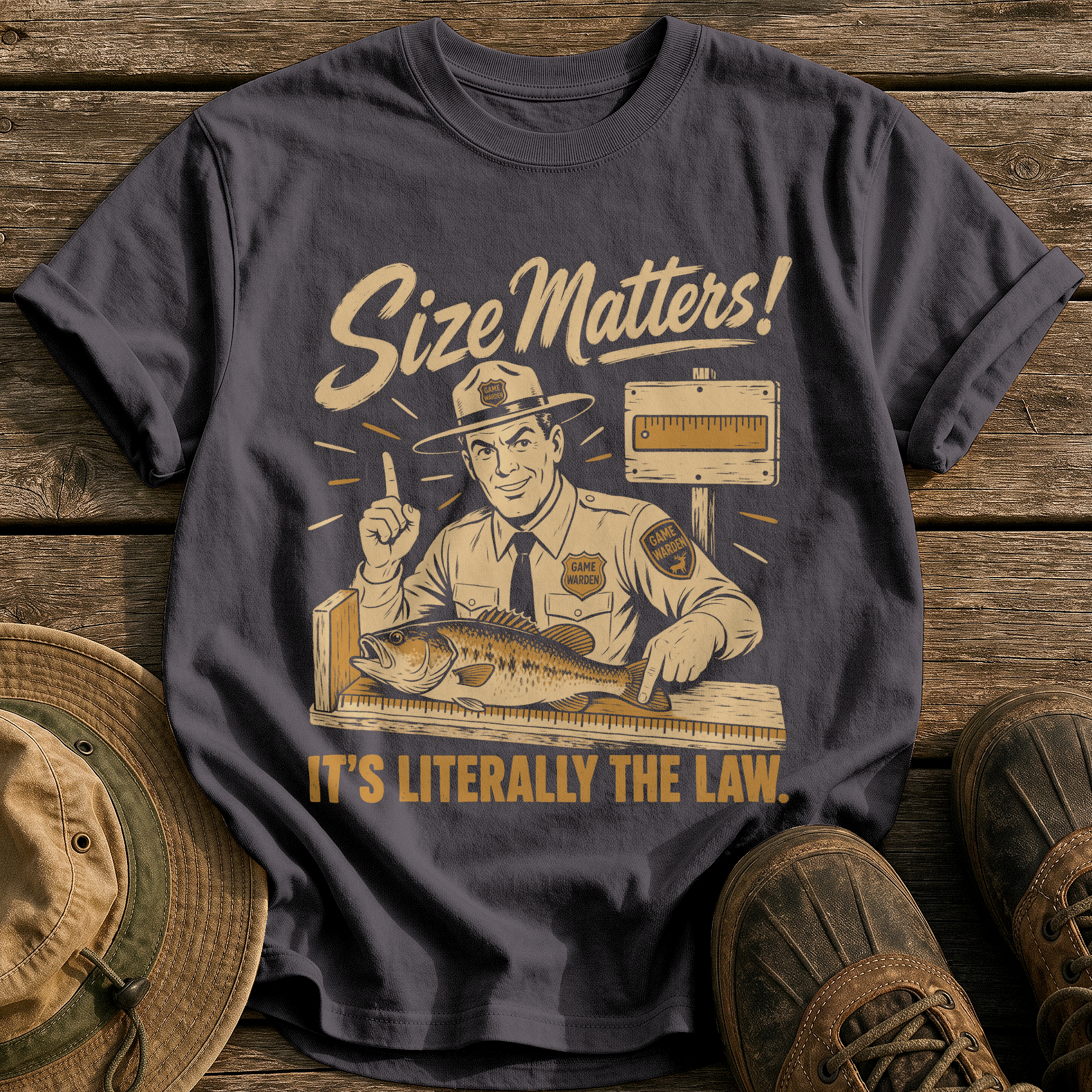 Size Matters tee - Graphite - front
