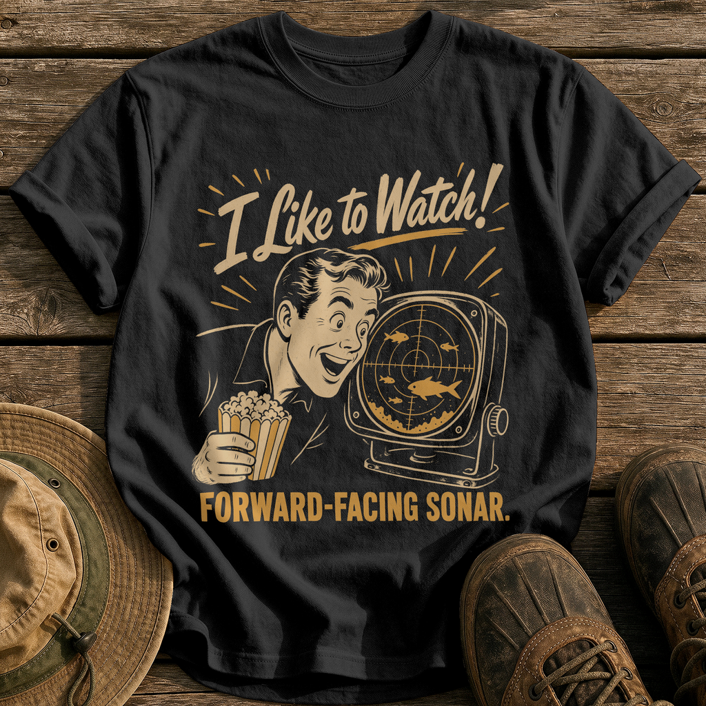 I Like to Watch tee - Black - front