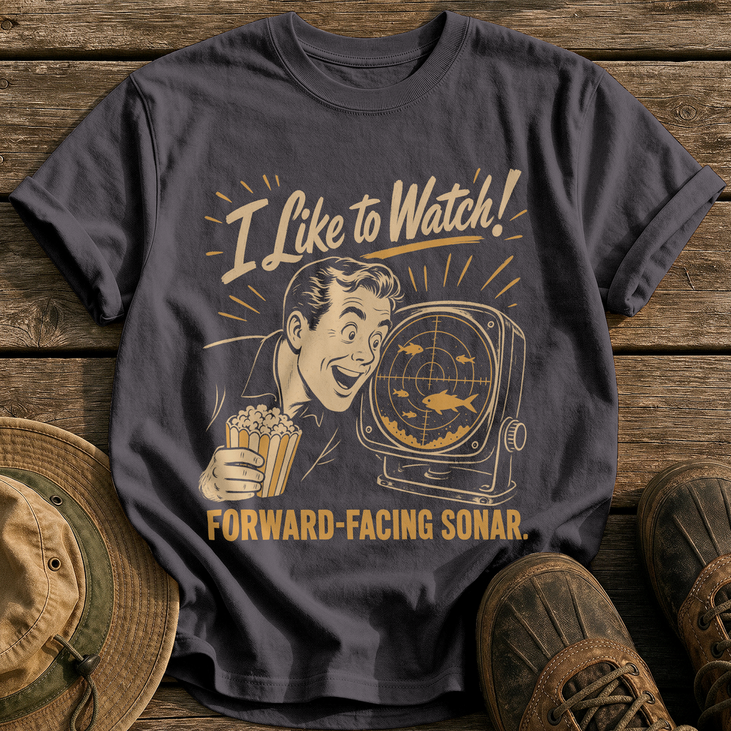 I Like to Watch tee - Graphite - front
