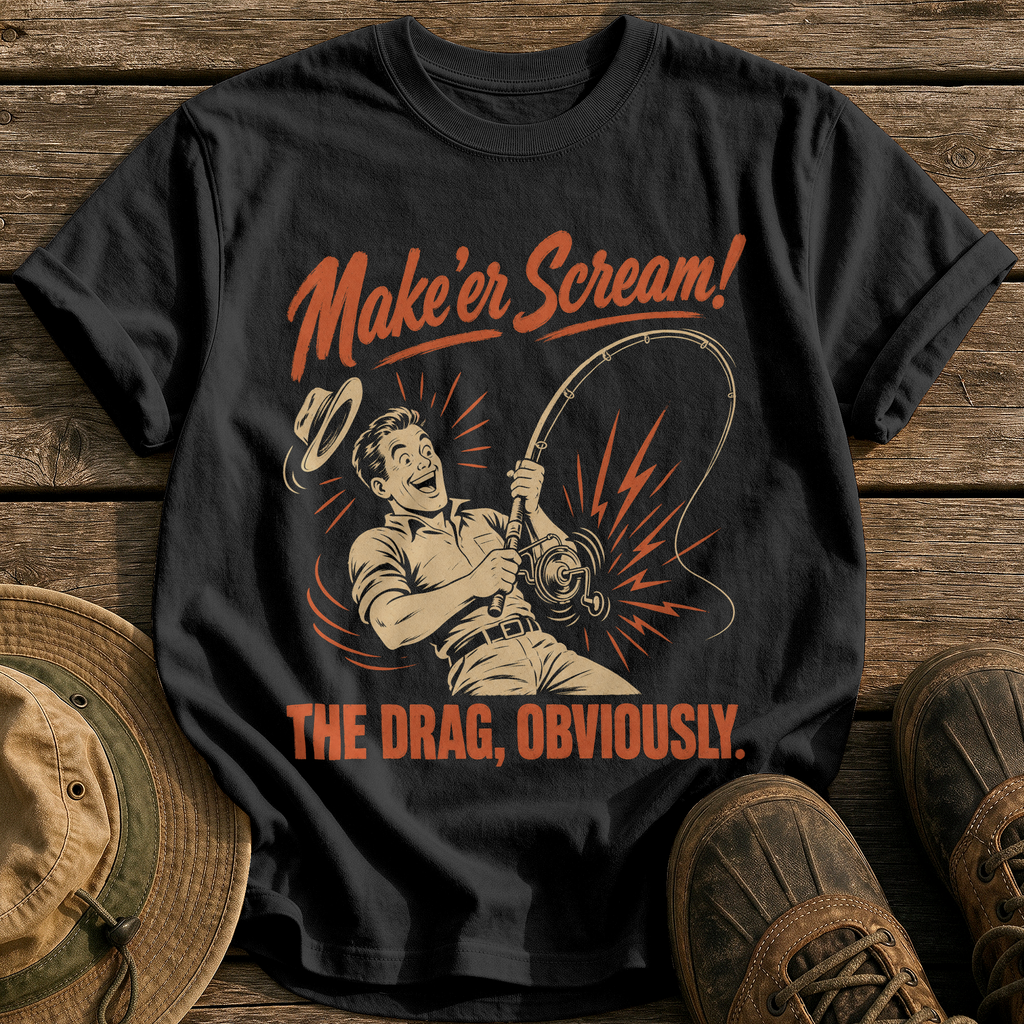Make 'er Scream tee - Black - front