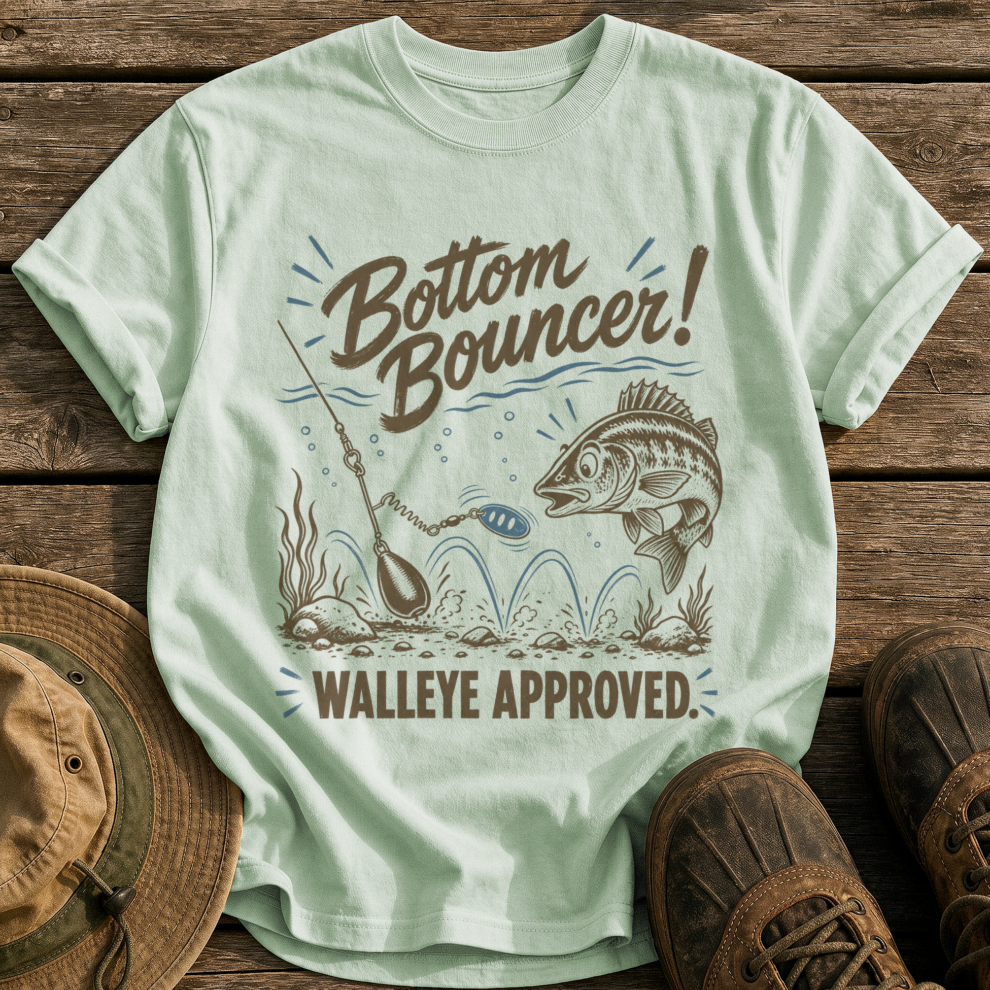 Bottom Bouncer tee - Bay - front