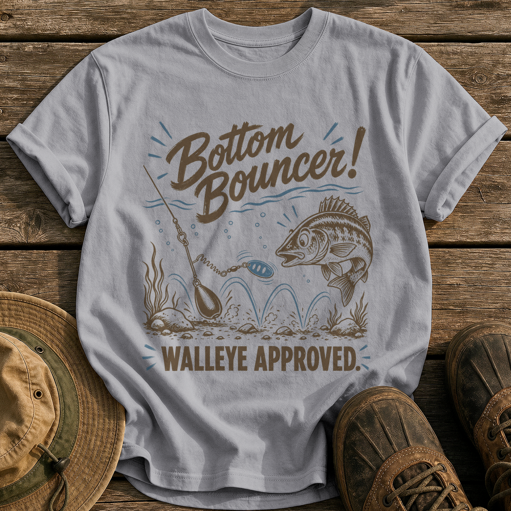 Bottom Bouncer tee - Grey - front