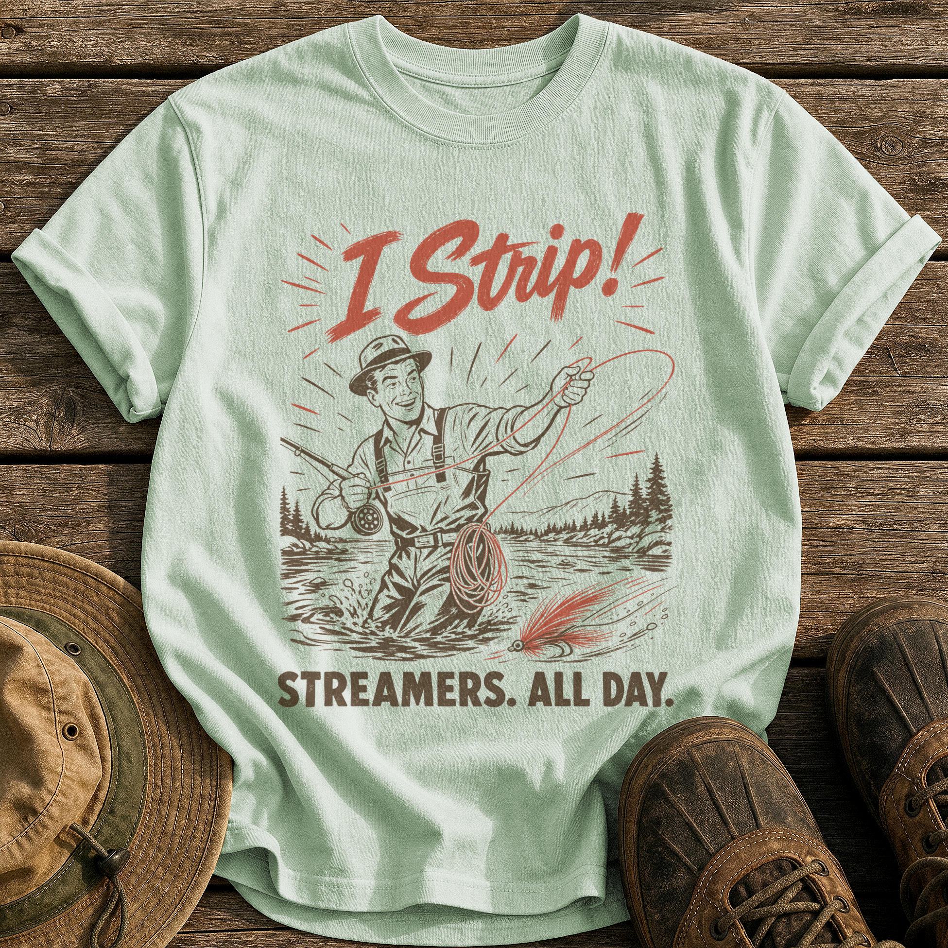 I Strip tee - Bay - front