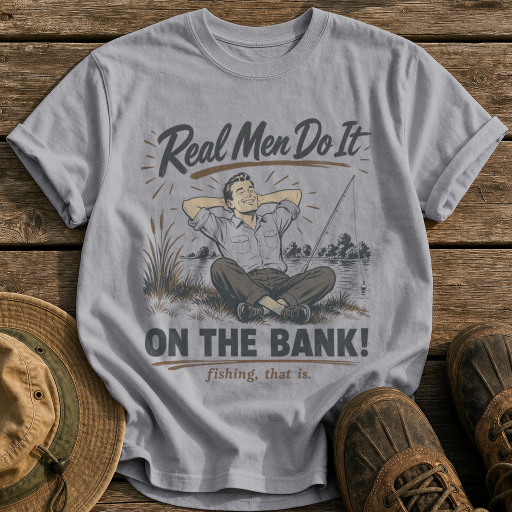 Do It on the Bank tee - Grey - front