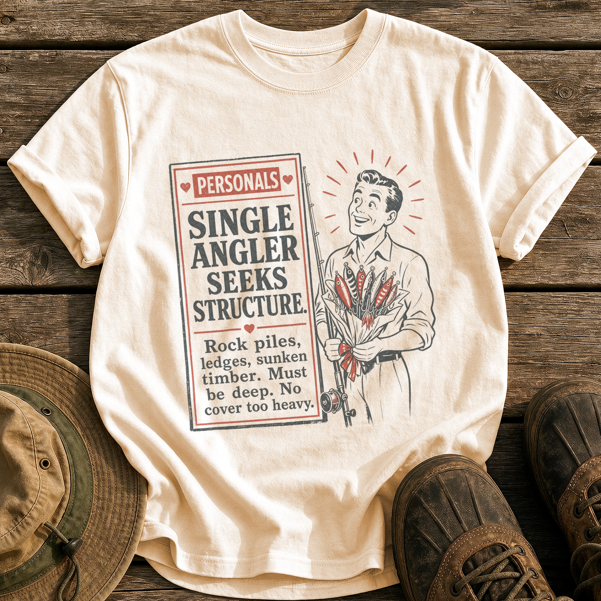 Seeking Structure tee - Ivory - front