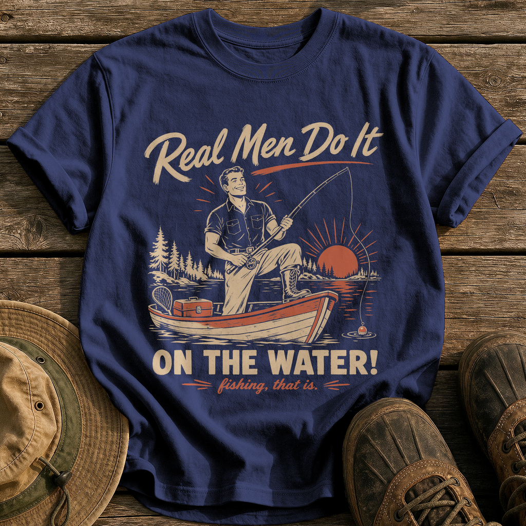 Do It on the Water tee - True Navy - front