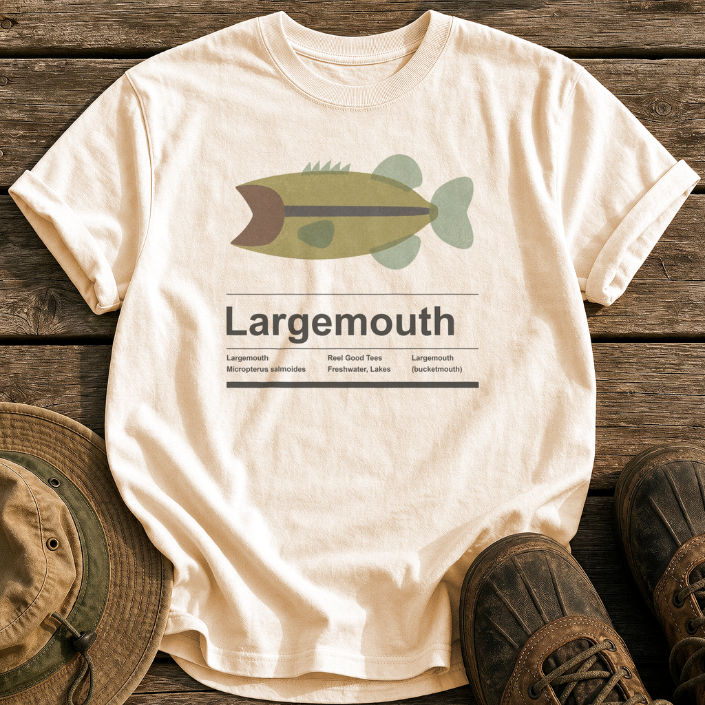 Largemouth tee - Ivory - front