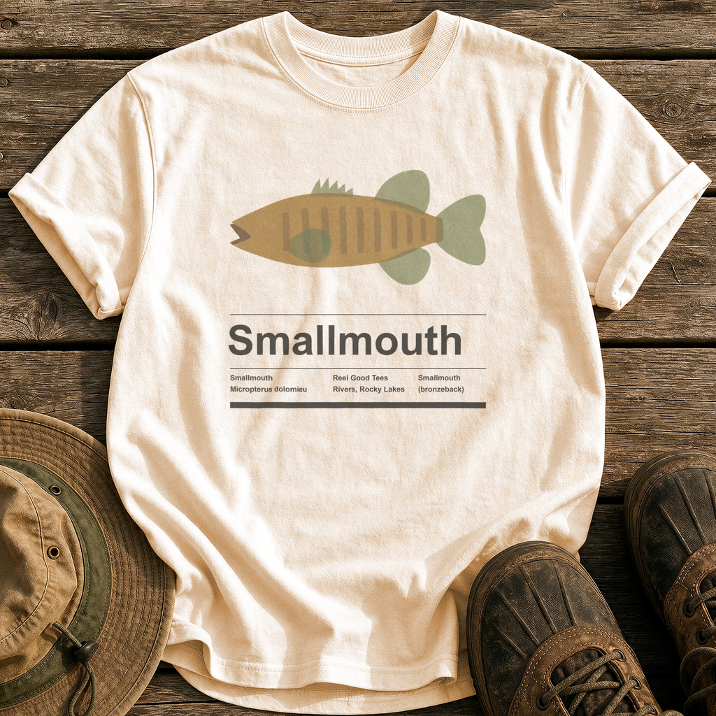 Smallmouth tee - Ivory - front