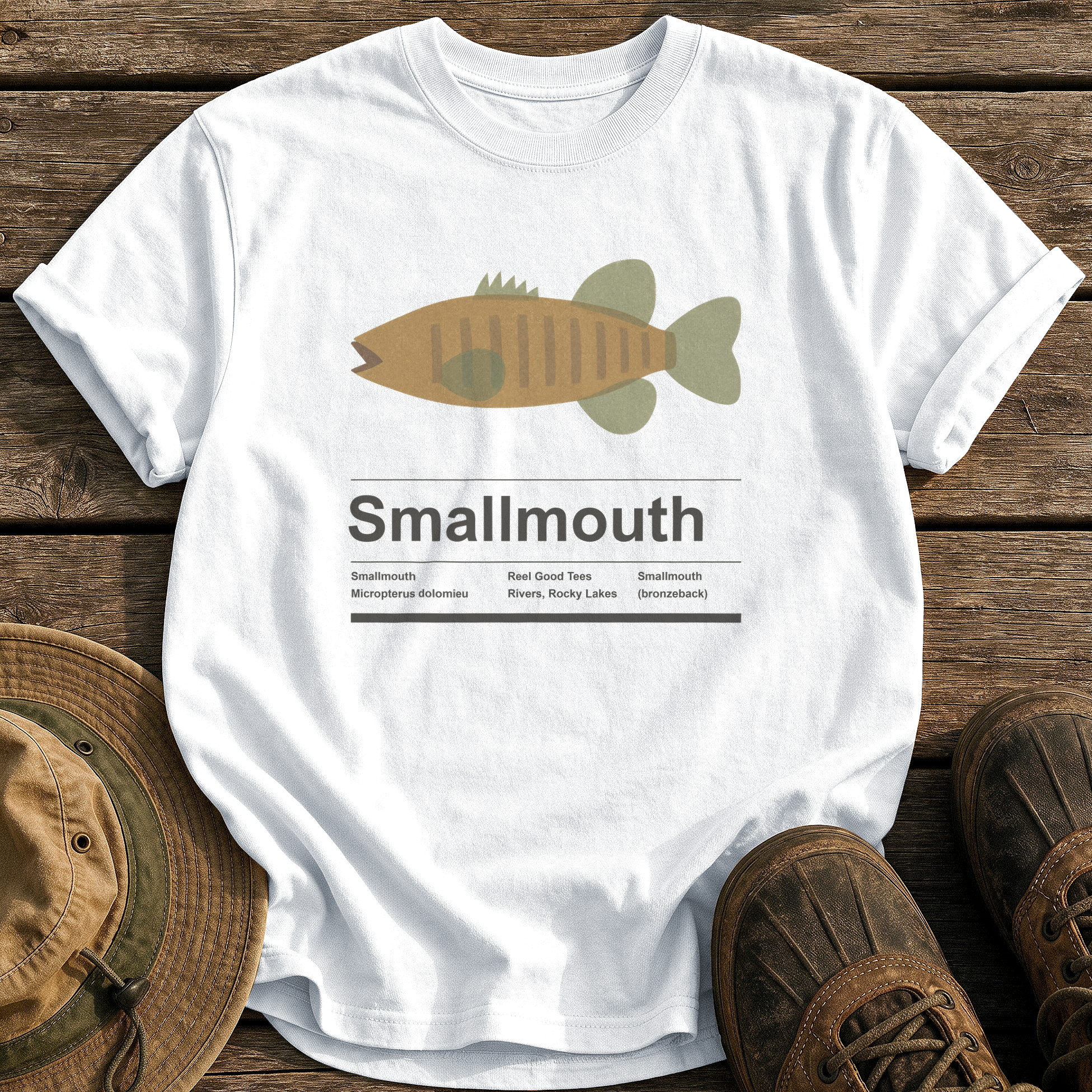 Smallmouth tee - White - front