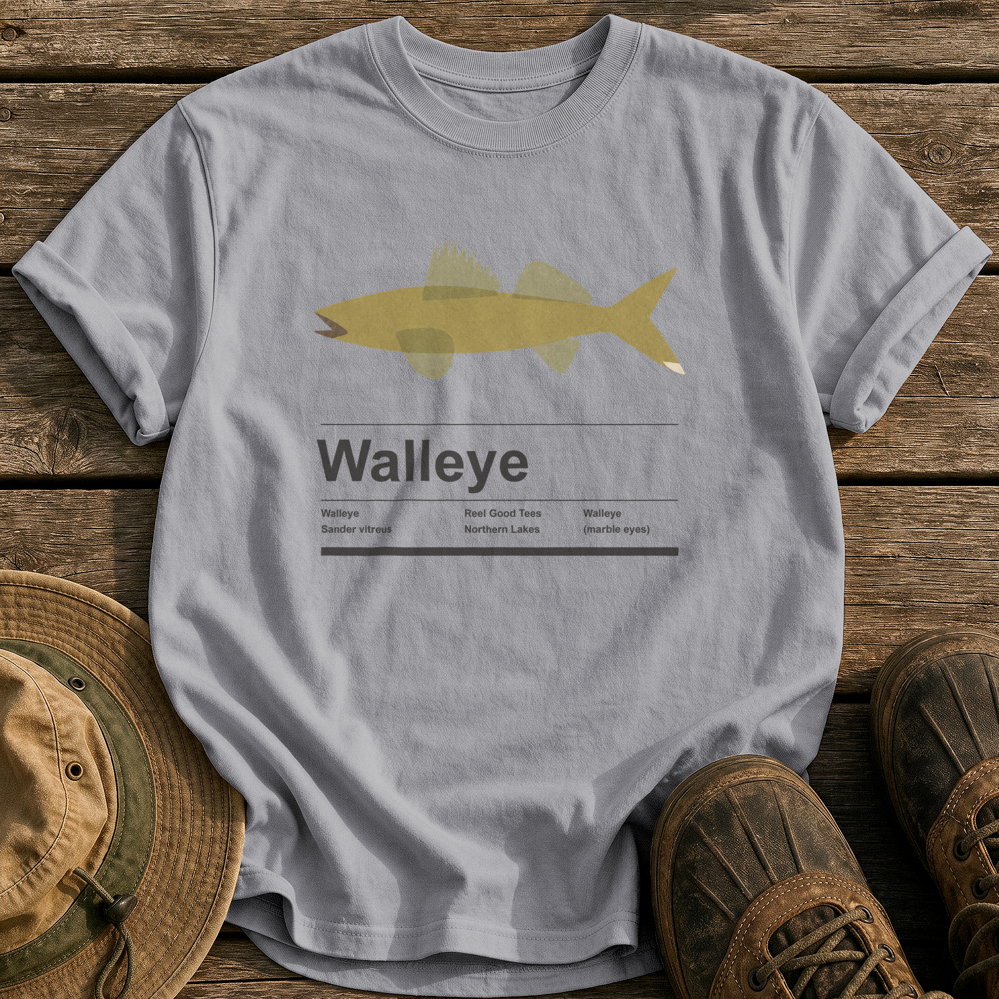 Walleye Specimen tee - Grey - front