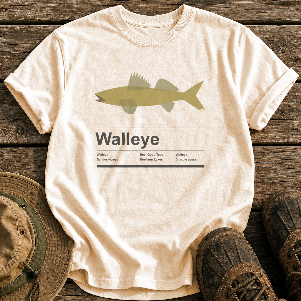 Walleye Specimen tee - Ivory - front