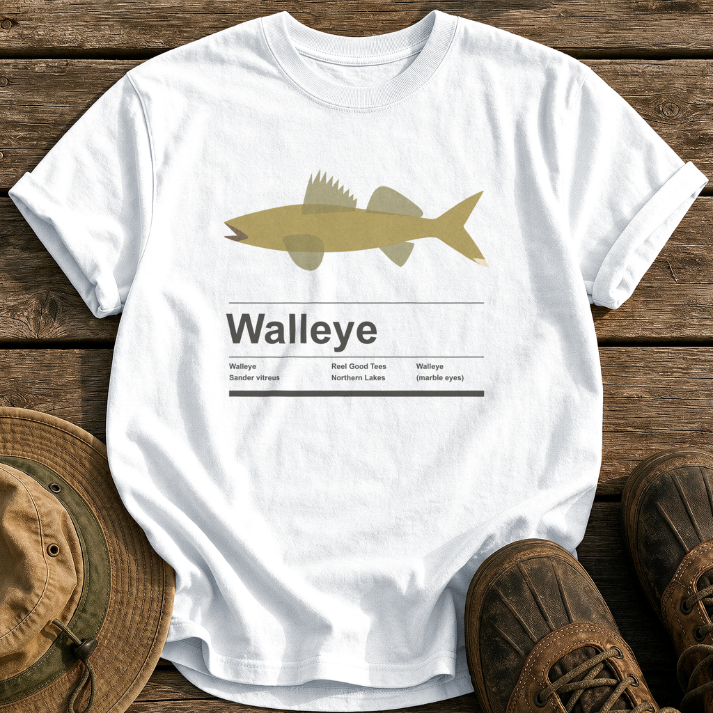 Walleye Specimen tee - White - front