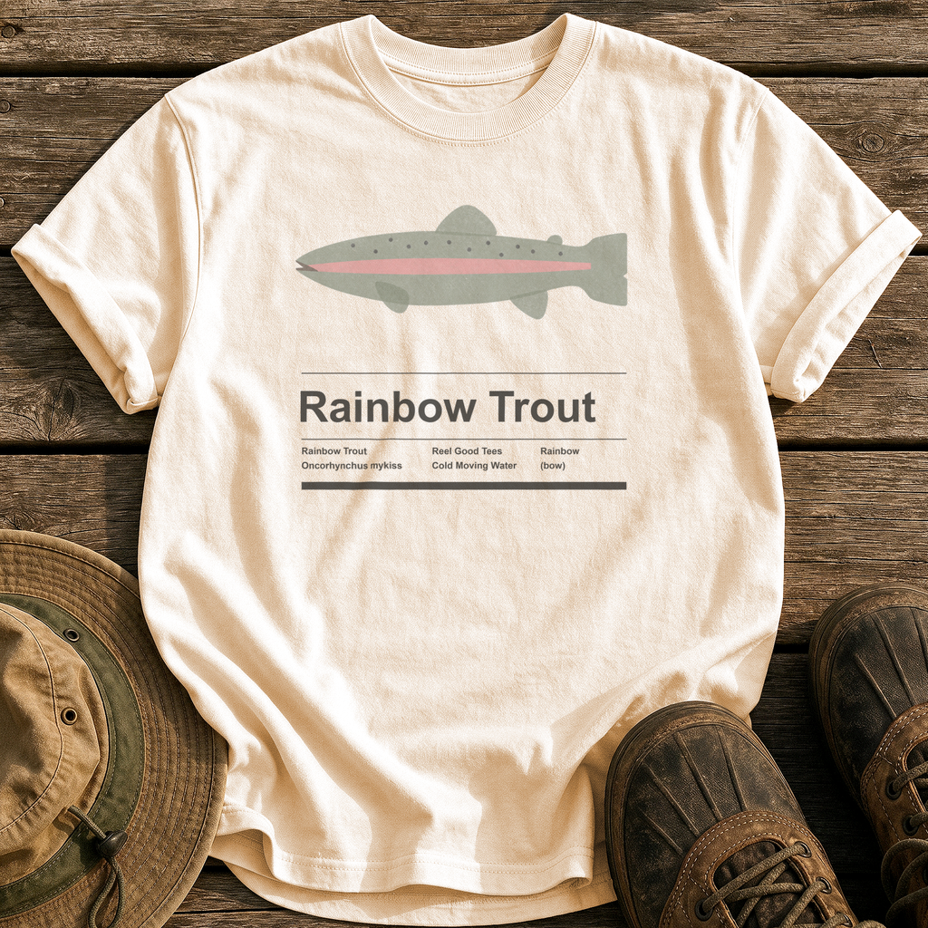 Rainbow Trout Specimen tee - Ivory - front