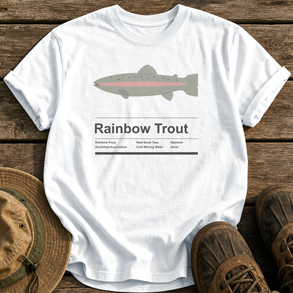 Rainbow Trout Specimen tee - White - front