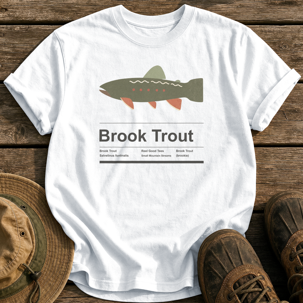 Brook Trout Specimen tee - White - front