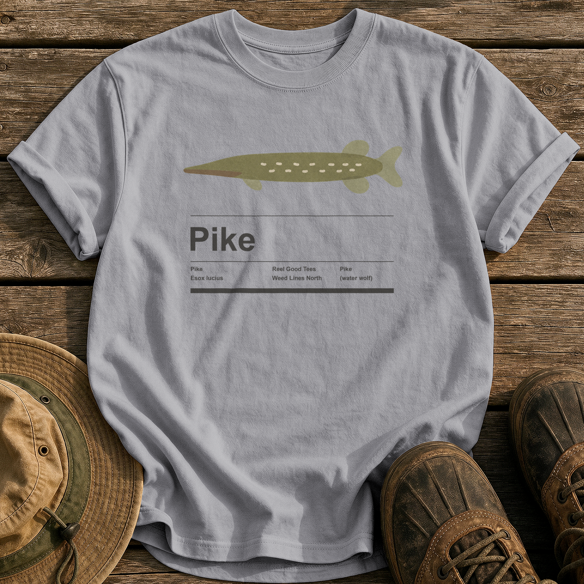 Pike tee - Grey - front