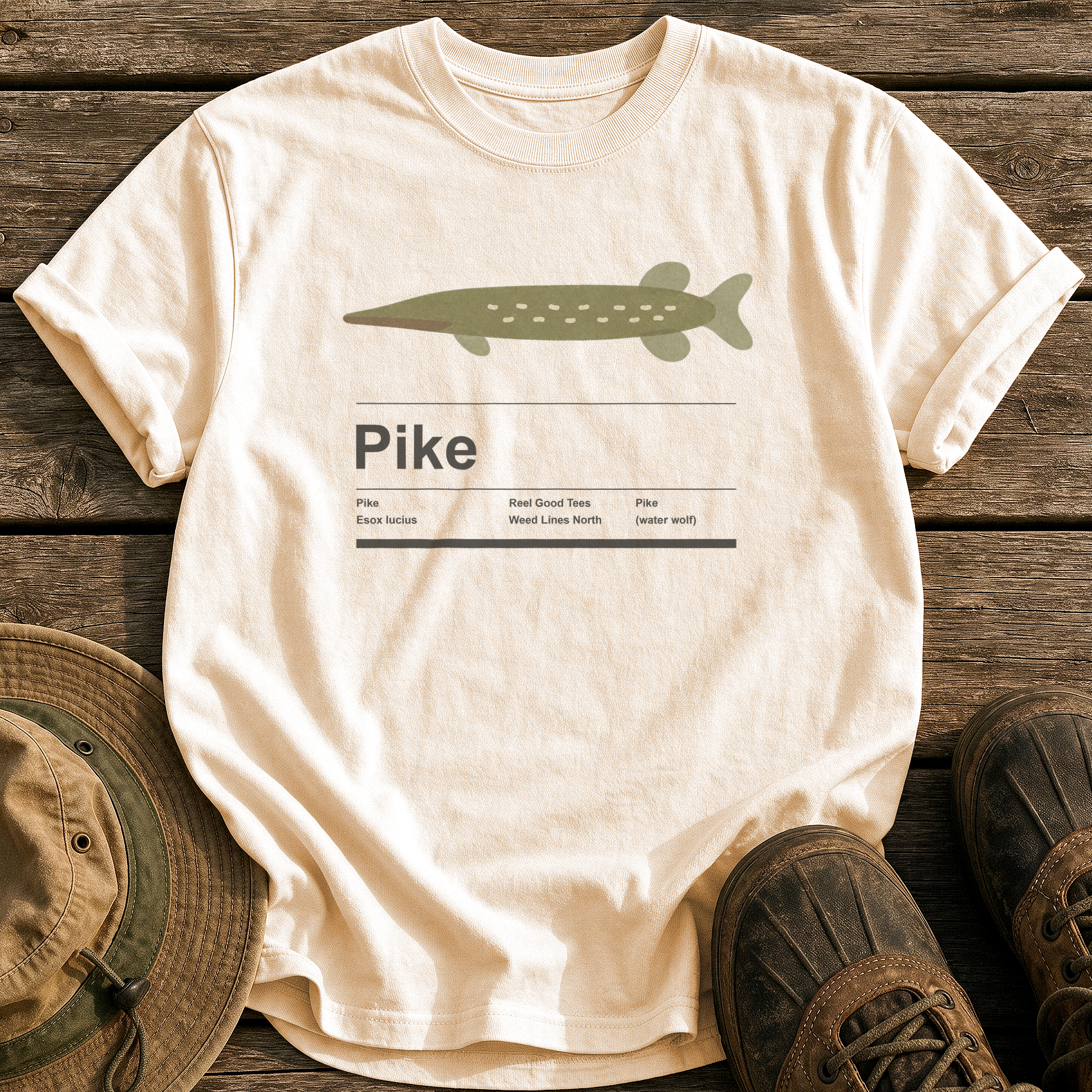 Pike tee - Ivory - front