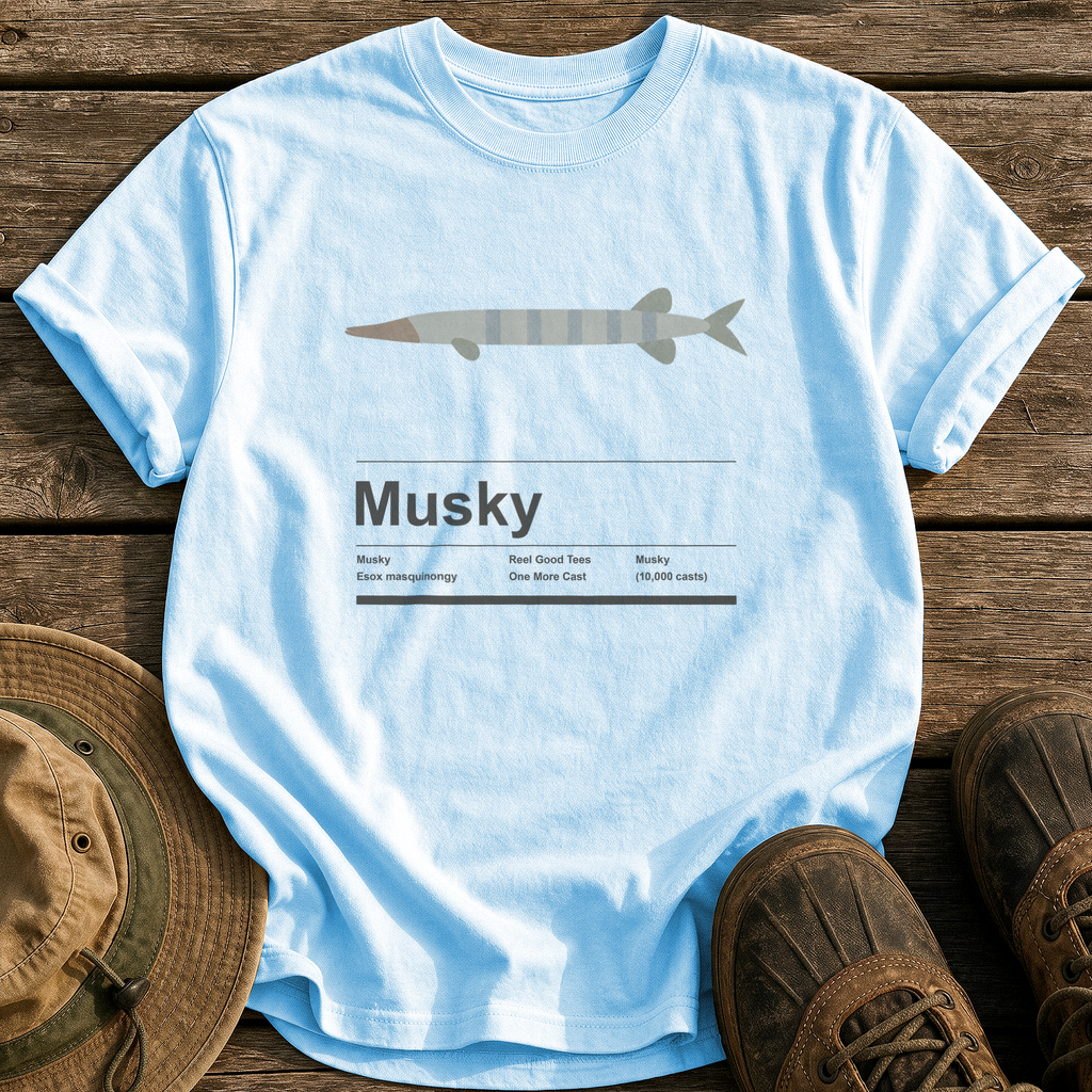 Musky tee - Chambray - front