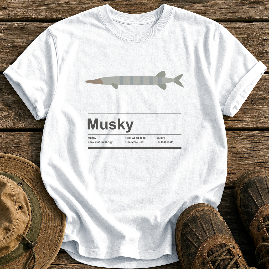 Musky tee - White - front