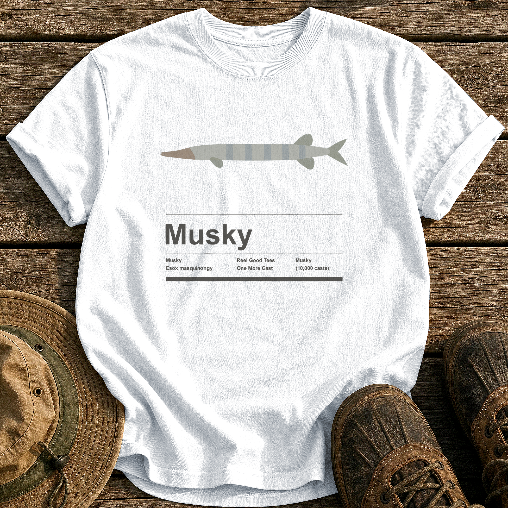 Musky tee - White - front
