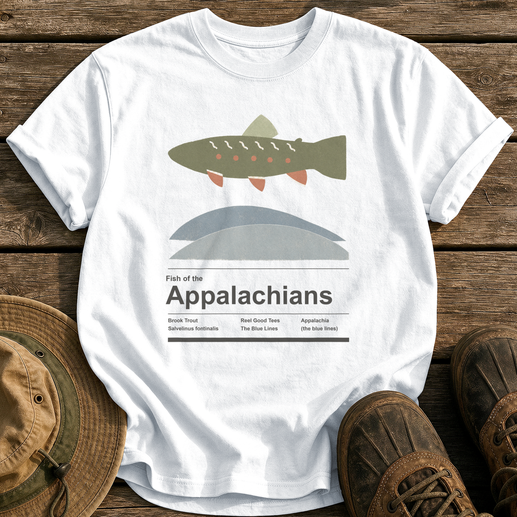 Fish of the Appalachians tee - White - front