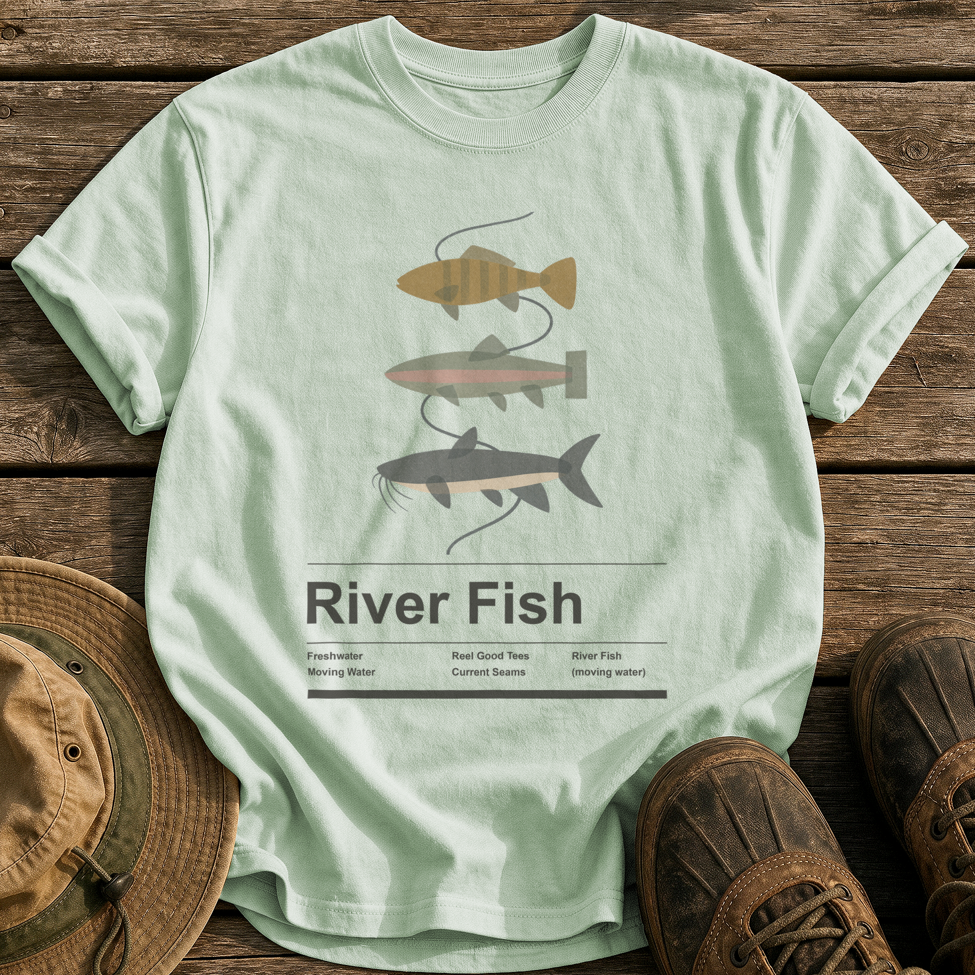 River Fish tee - Bay - front