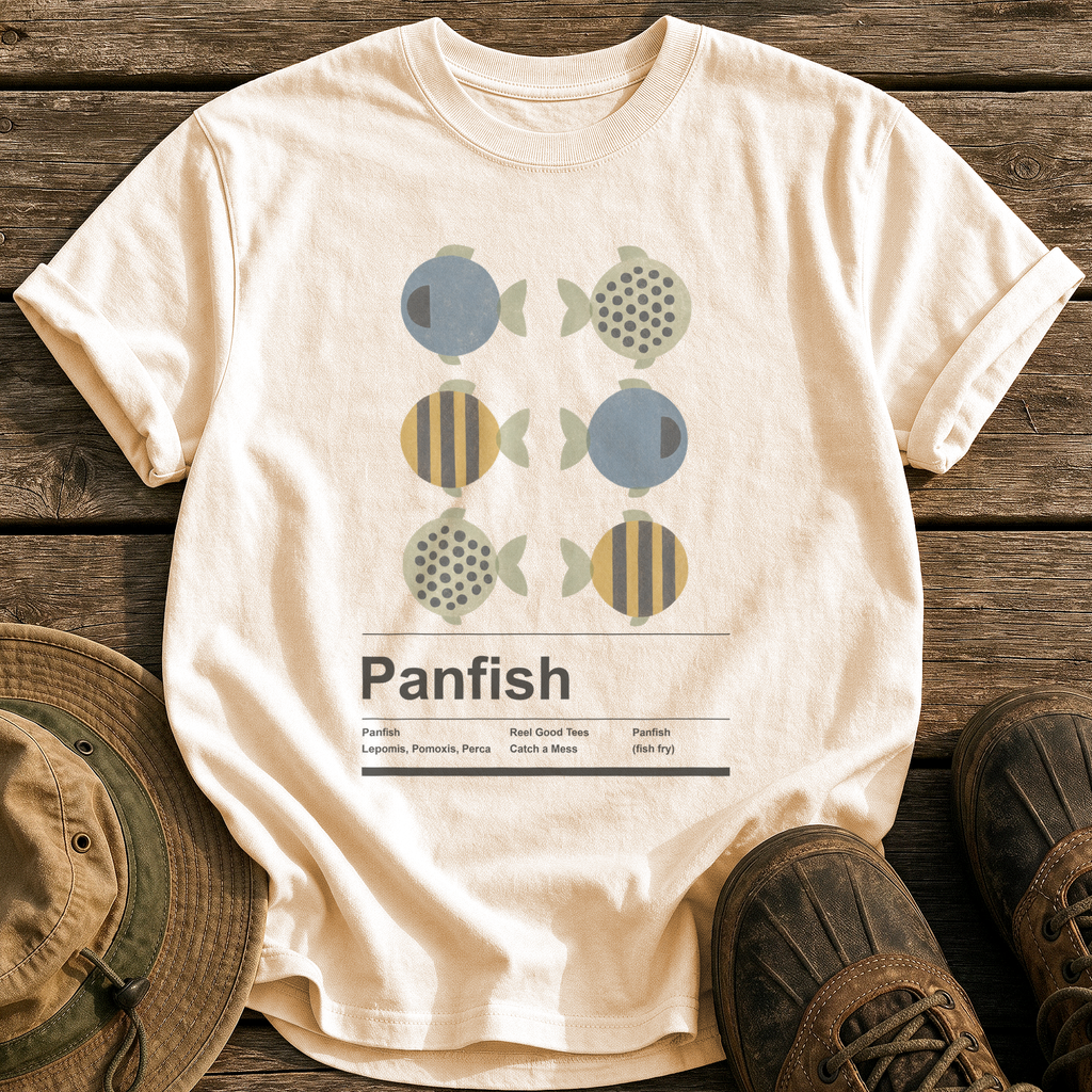 Panfish tee - Ivory - front