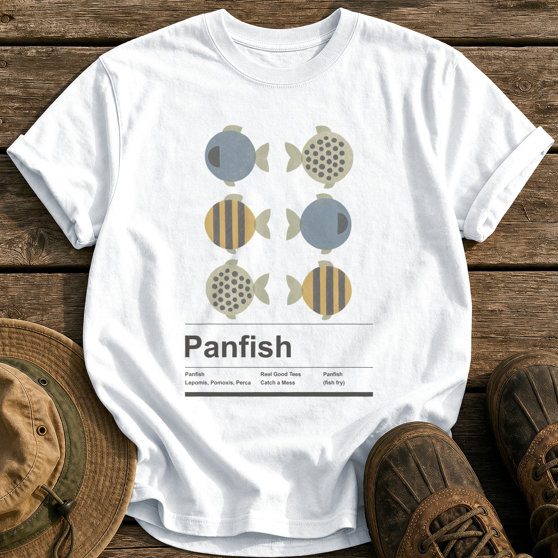 Panfish tee - White - front
