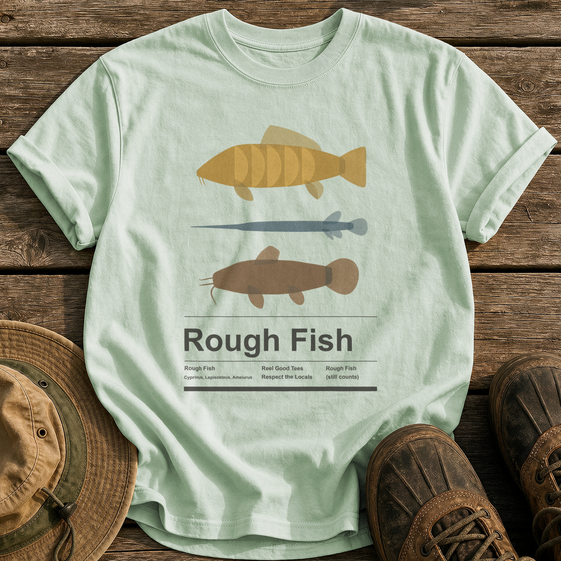 Rough Fish tee - Bay - front