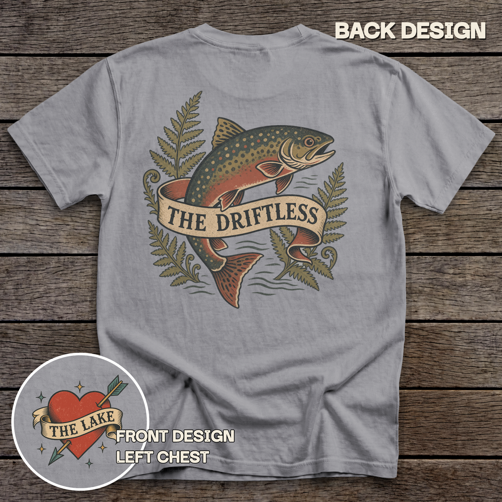 The Driftless tee - Grey - back