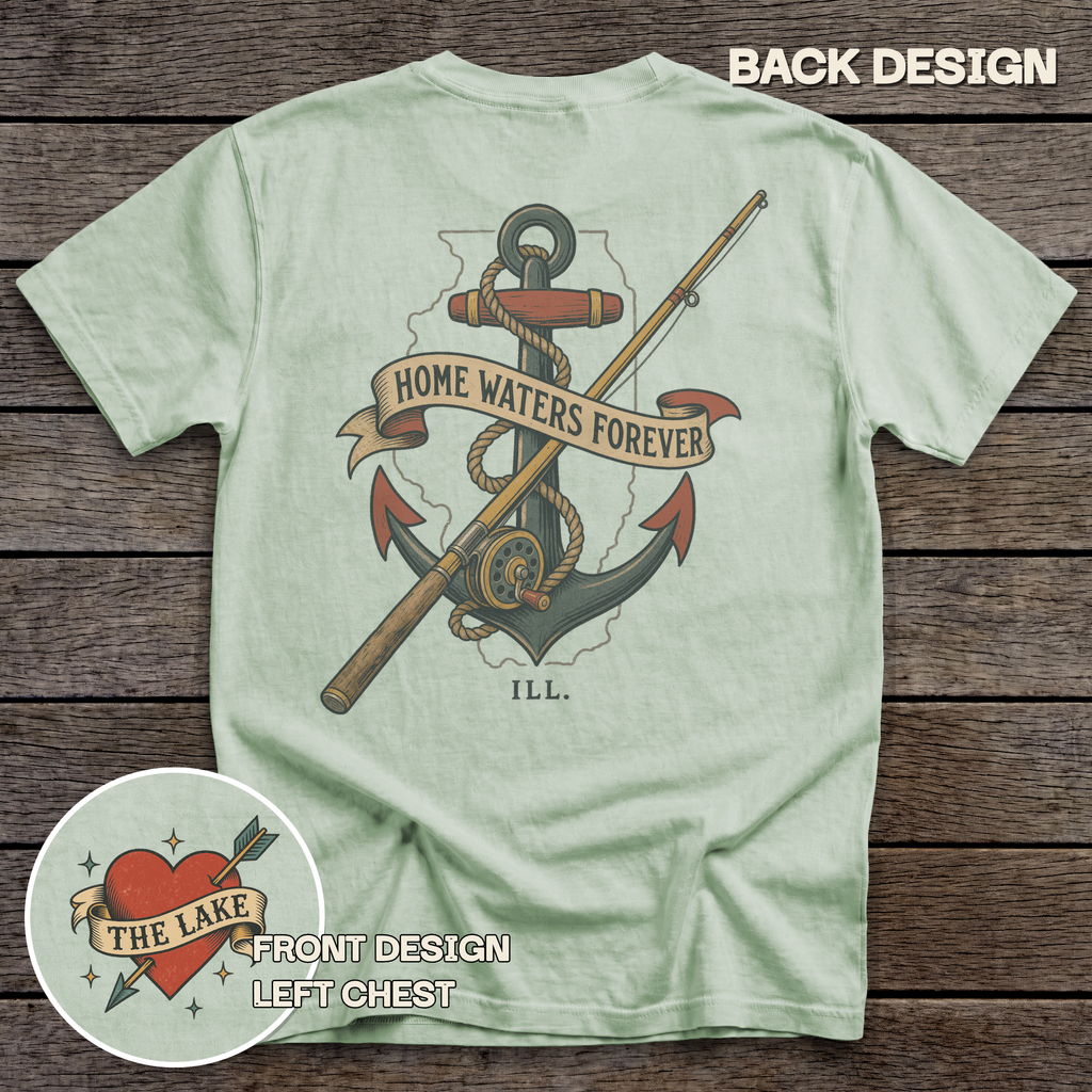Illinois Home Waters tee - Bay - back