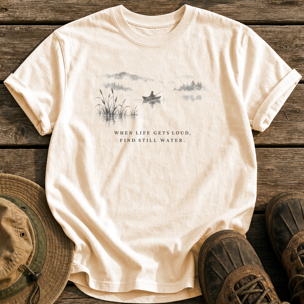 When Life Gets Loud tee - Ivory - front