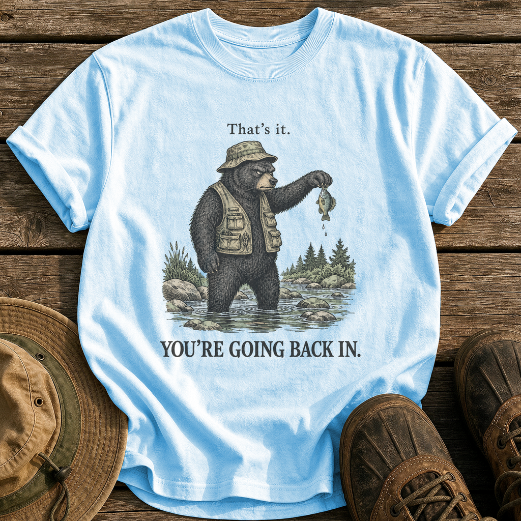 You're Going Back In tee - Chambray - front