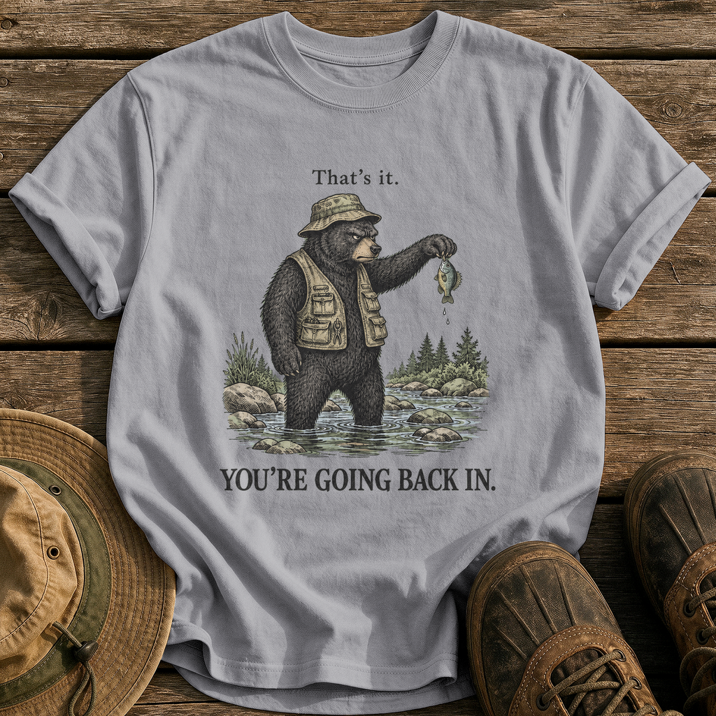 You're Going Back In tee - Grey - front