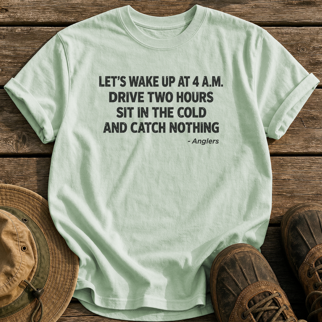 Anglers' 4 A.M. Plan tee - Bay - front