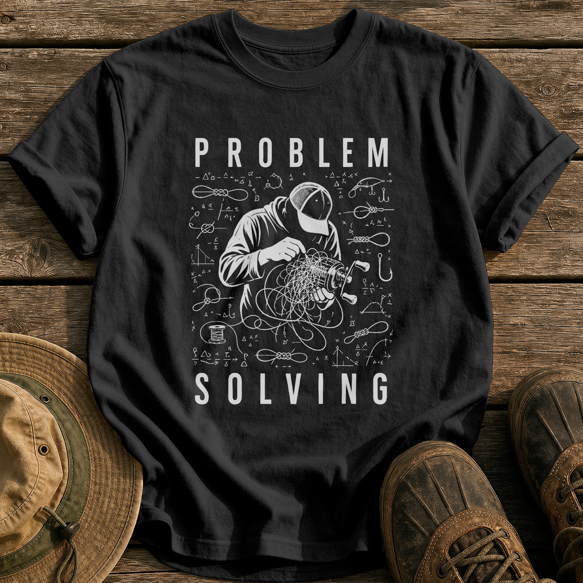 Problem Solving tee - Black - front