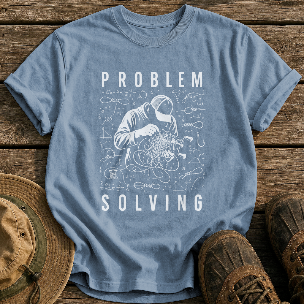Problem Solving tee - Blue Jean - front